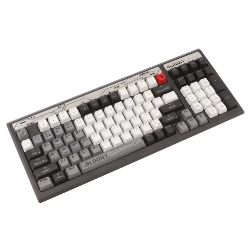 Клавиатура игровая оптико-механическая проводная A4Tech Bloody B950, серая — купить в Казахстане | neom.kz