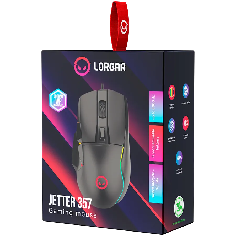 Мышь игровая проводная LORGAR Jetter 357, 6 кнопок – купить недорого с доставкой по Алматы и Казахстану фото 8