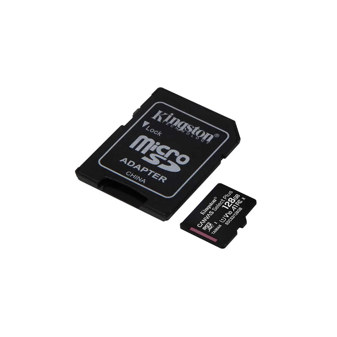 Карта памяти Kingston Canvas Select Plus, Micro SDXC, 128 GB, Class 10 (с адаптером) – купить недорого с доставкой по Алматы и Казахстану фото 2