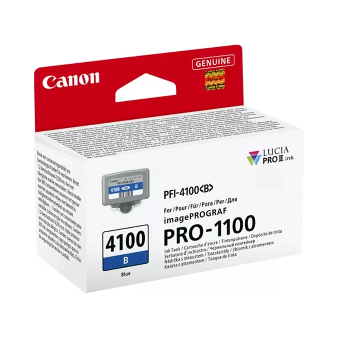 Чернильный картридж Canon PFI-4100 Blue – купить недорого с доставкой по Алматы и Казахстану