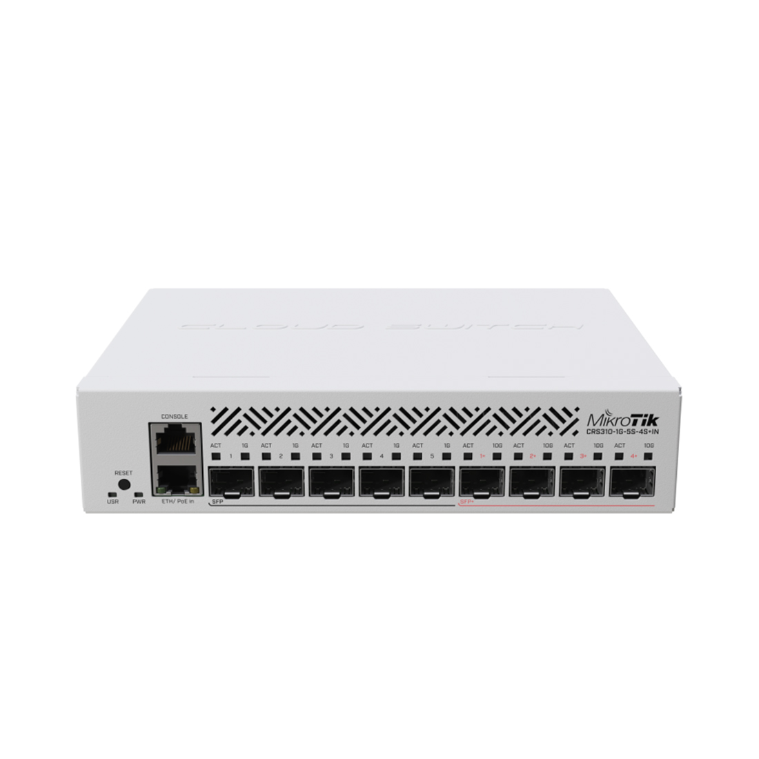 Коммутатор MikroTik CRS310-1G-5S-4S+IN, 1 порт 1 Гбит/с, 5×SFP, 4×SFP+ – купить недорого с доставкой по Алматы и Казахстану