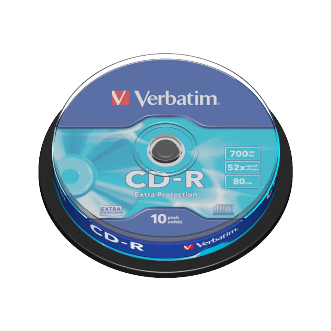 Диск CD-R Verbatim (43437) 700MB 10штук Незаписанный – купить недорого с доставкой по Алматы и Казахстану