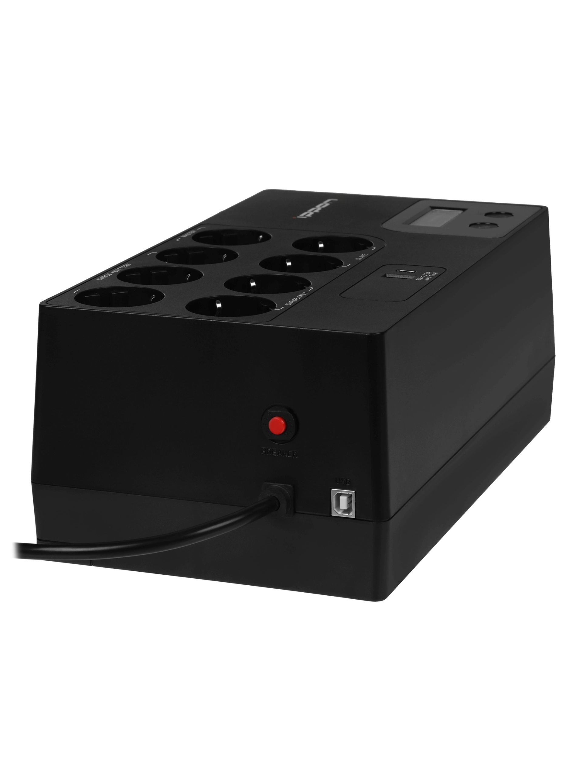 UPS Ippon Kirpich 650, 360 Вт, линейно-интерактивный, AVR, 8 розеток – купить недорого с доставкой по Алматы и Казахстану фото 3