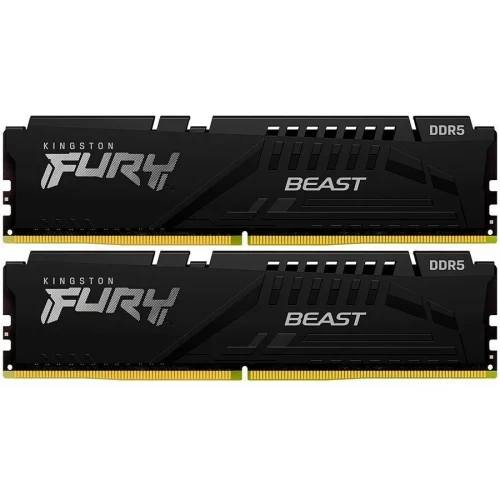 Комплект оперативной памяти Kingston FURY Beast 16GB (2 x 8GB) DDR5-6000 DIMM CL30 (KF560C30BBEK2-16) — оперативная память RAM