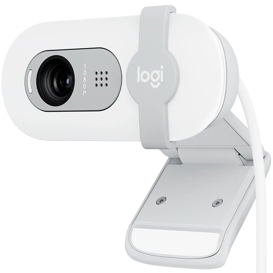 Веб-камера Logitech Brio 100, 1920x1080, белая – купить недорого с доставкой по Алматы и Казахстану