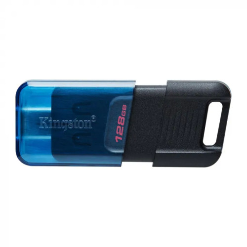 Флэш-накопитель Kingston 128Gb USB-C 3.2 Data Traveler 80M (Blue-Black) – купить недорого с доставкой по Алматы и Казахстану