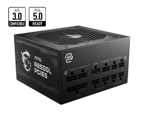 Блок питания MSI MAG A850GL PCIE5 850W 80 PLUS Gold — купить в Казахстане | neom.kz