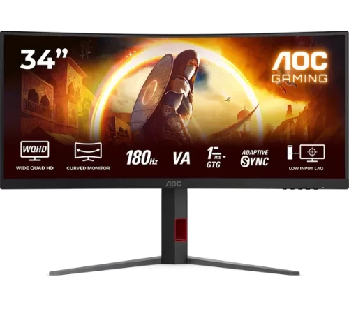 Монитор AOC CU34G4/01 34" UWQHD VA 180Hz (CU34G4/01) — купить в Казахстане | neom.kz