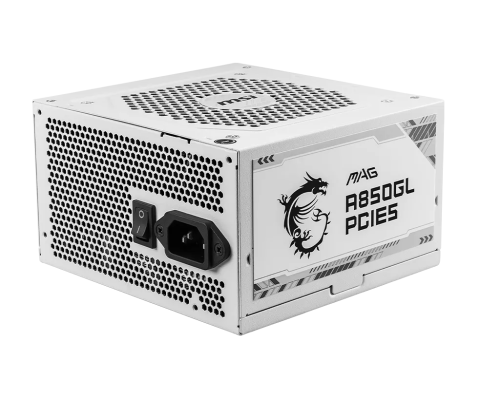Блок питания MSI MAG A850GL PCIE5 850W 80 PLUS Gold White — купить в Казахстане | neom.kz