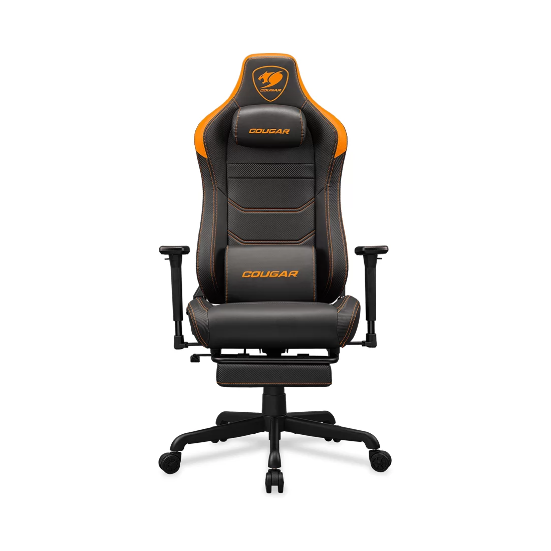 Игровое компьютерное кресло Cougar Armor Evo S, экокожа, до 120 кг, чёрно-оранжевое (CGR-EVS) – купить недорого с доставкой по Алматы и Казахстану фото 2