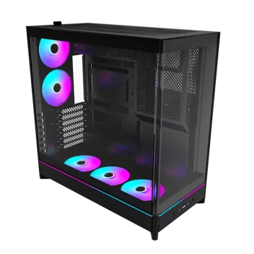 Корпус Montech HS02 PRO, Midi Tower, черный, без БП