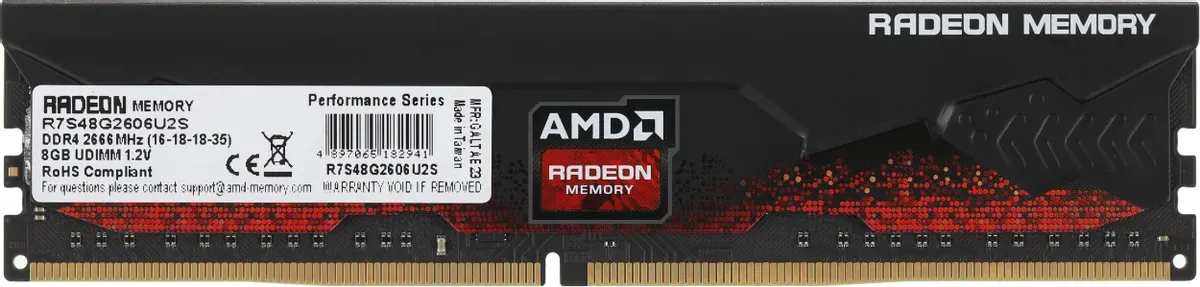 Оперативная память  8GB DDR4 2666MHz AMD Radeon R7 Performance Series R7S48G2606U2S — оперативная память RAM