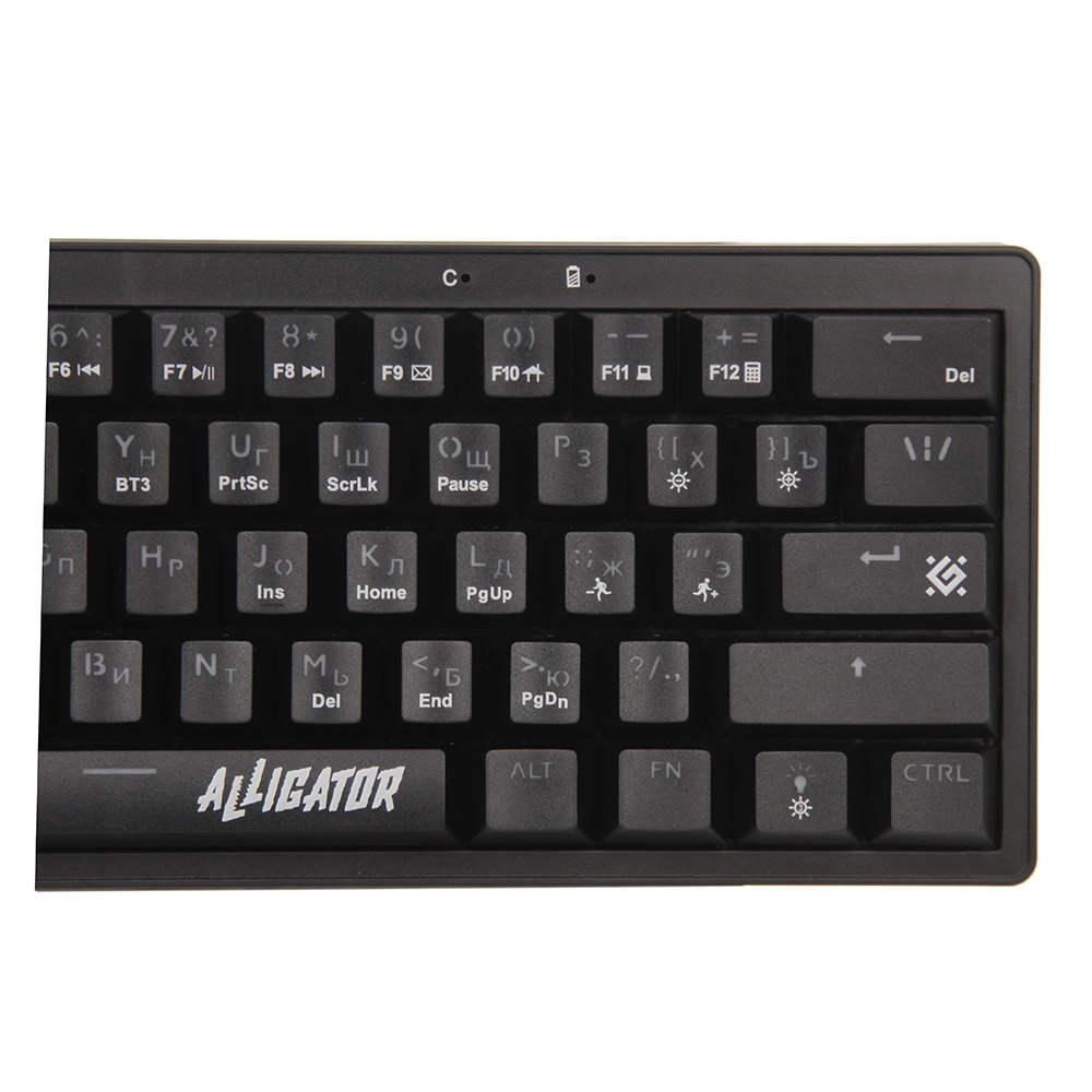 Клавиатура игровая механическая беспроводная Defender Alligator GK-315, чёрная – купить недорого с доставкой по Алматы и Казахстану фото 4
