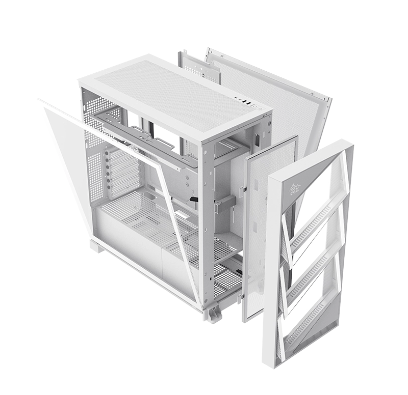 Корпус SEGOTEP KL-Aeolus white, без вентиляторов, без БП