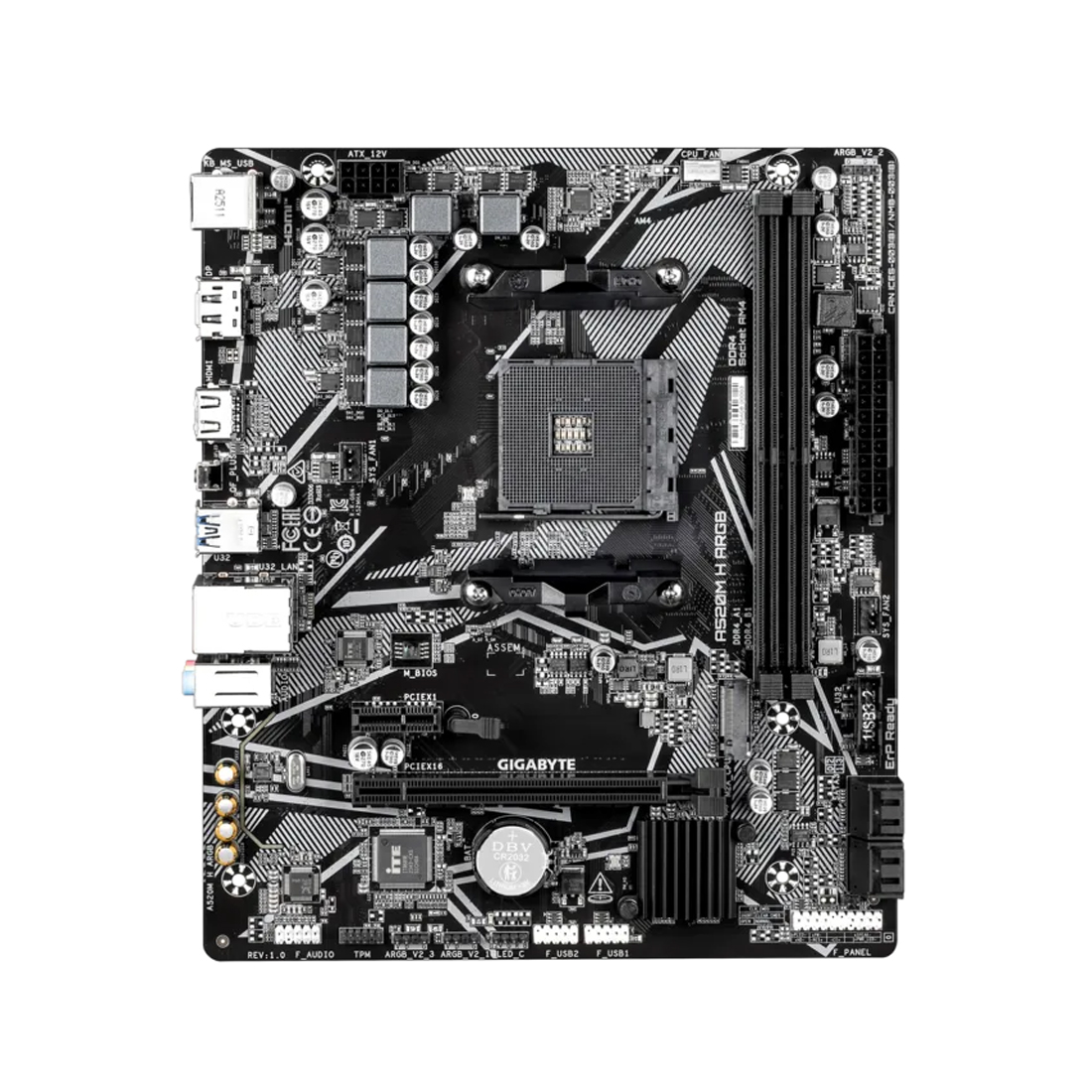 Материнская плата Gigabyte A520M H ARGB AM4 A520 DDR4 Micro ATX фото 2