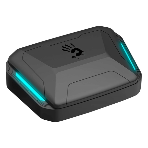Наушники игровые TWS A4Tech Bloody M70-Black+, чёрные/синие фото 2