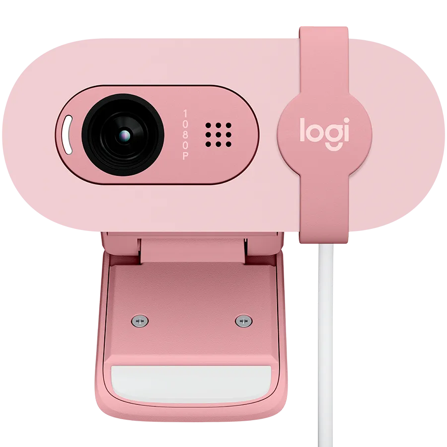Веб-камера Logitech Brio 100, 1920x1080, розовая – купить недорого с доставкой по Алматы и Казахстану