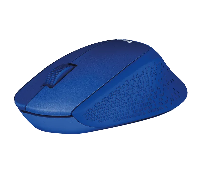 Мышь беспроводная Logitech M330 Silent Plus, 3 кнопки, 1000 dpi, синяя фото 3