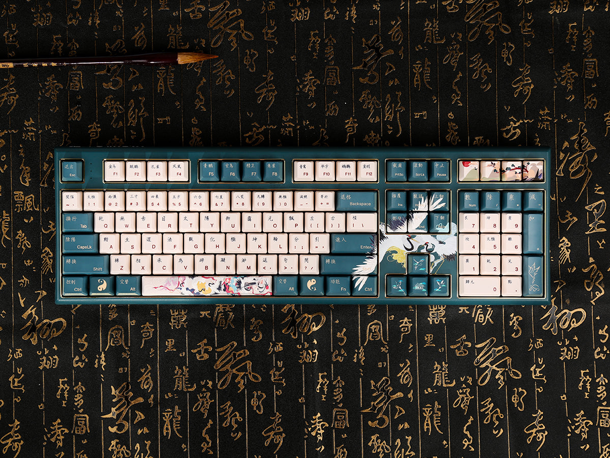 Клавиатура игровая механическая проводная Varmilo Crane of Lure VBM108 EC V2 Daisy, 108 клавиш, ANSI, зелёная (A01A037A8A4A01A031) — купить в Казахстане | neom.kz