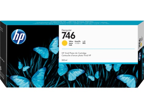 Струйный картридж HP 746, Yellow, 300 мл (P2V79A), для DesingJet Z6/Z9 — купить в Казахстане | neom.kz