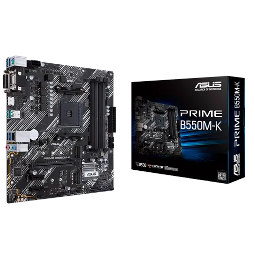 Материнская плата ASUS PRIME B550M-K AM4 B550 DDR4 Micro ATX