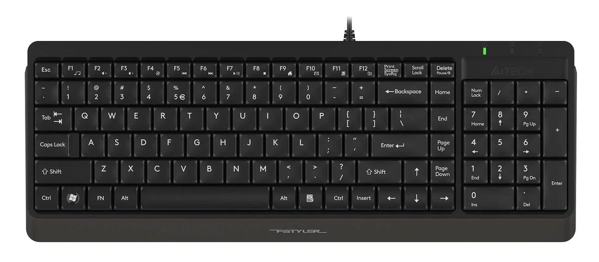 Комплект клавиатура + мышь проводной A4Tech Fstyler F1512S, чёрный фото 3