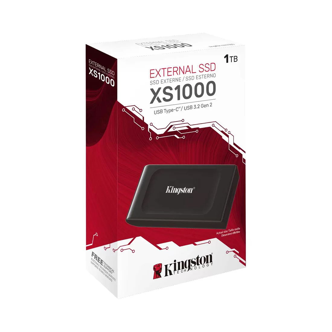 Внешний SSD диск Kingston 1TB XS1000 Черный – купить недорого с доставкой по Алматы и Казахстану