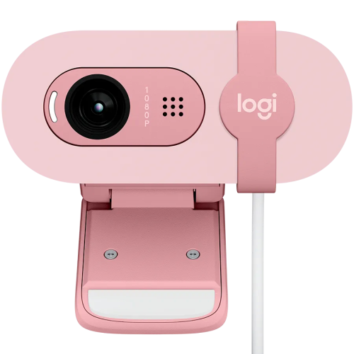 Веб-камера Logitech Brio 100, 1920x1080, розовая — купить в Казахстане | neom.kz