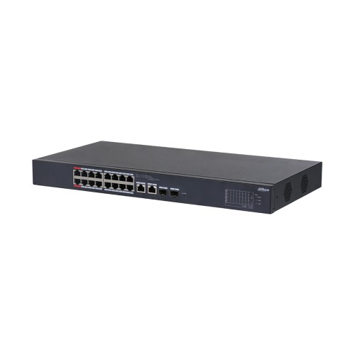 Коммутатор Dahua DH-CS4218-16ET-240, 16 портов 100 Мбит/с, 2×SFP, PoE, управляемый L2 — купить в Казахстане | neom.kz