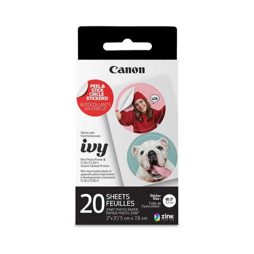 Фотобумага Canon ZINK CIRCLE PAPER 20 SHEET – купить недорого с доставкой по Алматы и Казахстану