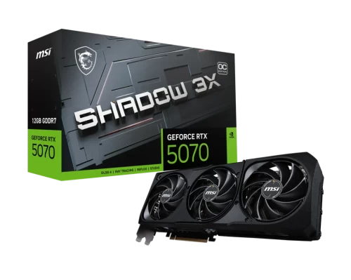 Видеокарта MSI GeForce RTX 5070 Shadow 3X OC 12GB GDDR7 (G5070-12S2C)