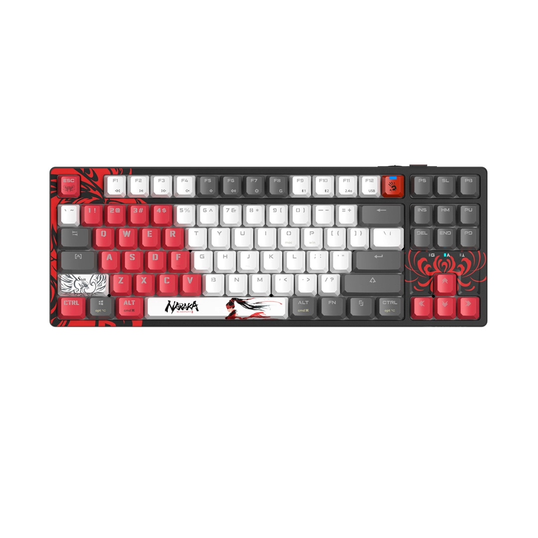 Клавиатура игровая механическая беспроводная A4Tech Bloody WS87 Naraka фото 2