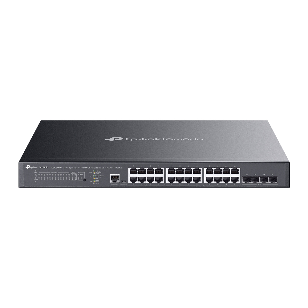 Коммутатор TP-Link SG3428XMPP, 1 Гбит/с, PoE+