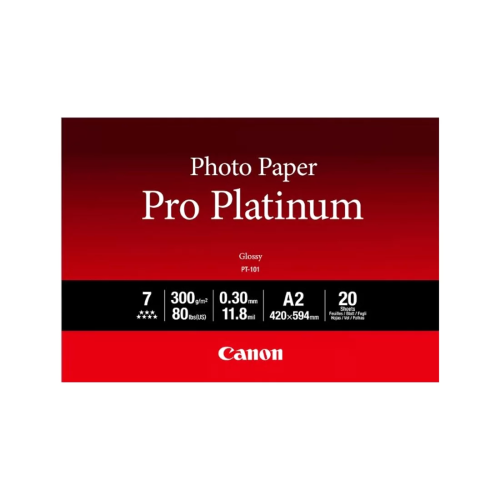 Глянцевая фотобумага Canon PT-101 Pro Platinum A2, 20 шт. – купить недорого с доставкой по Алматы и Казахстану