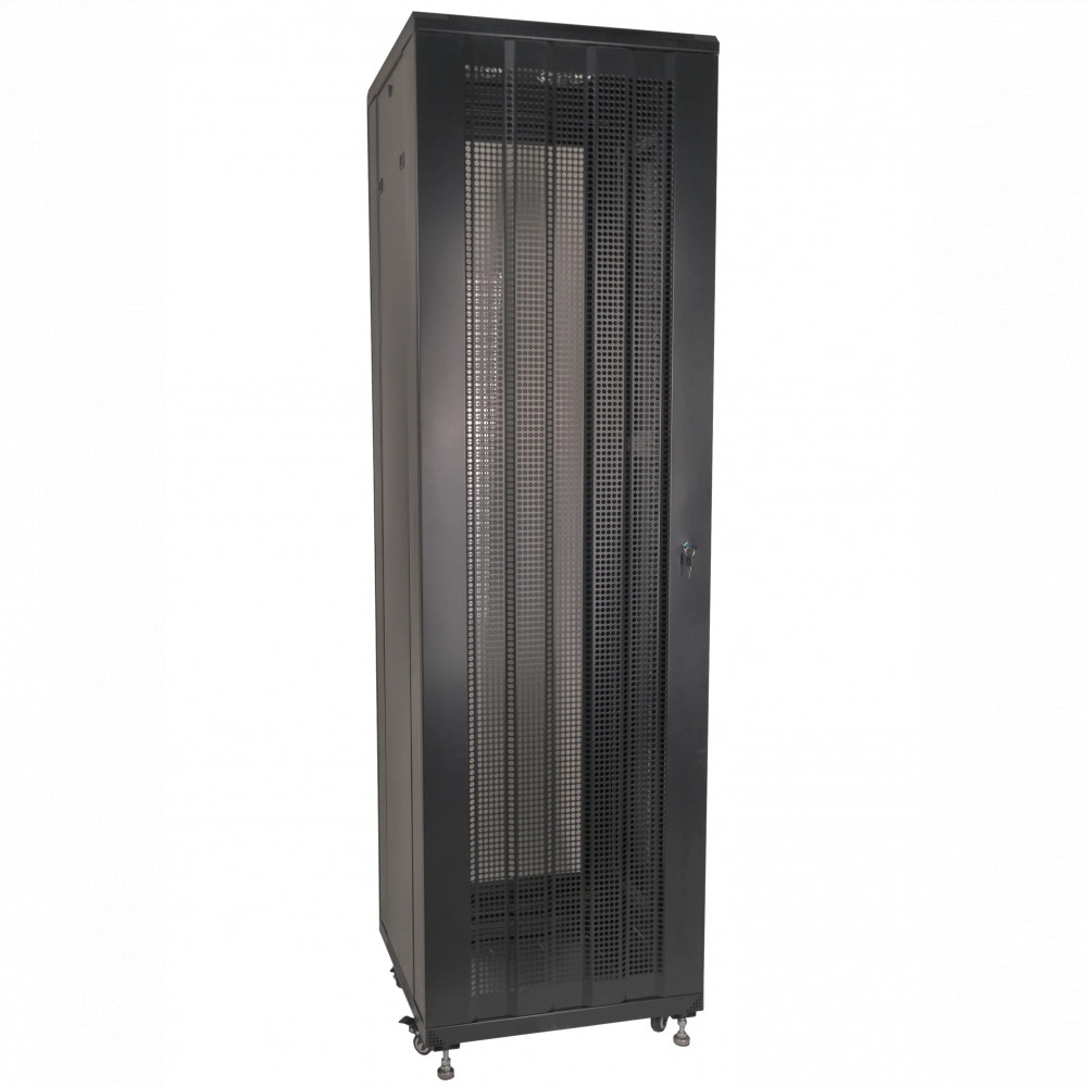 Шкаф серверный напольный Pixietech PXT-20-426012-54 19 дюймов 42U 600x1200x2000 мм, перфорированная дверь – купить недорого с доставкой по Алматы и Казахстану
