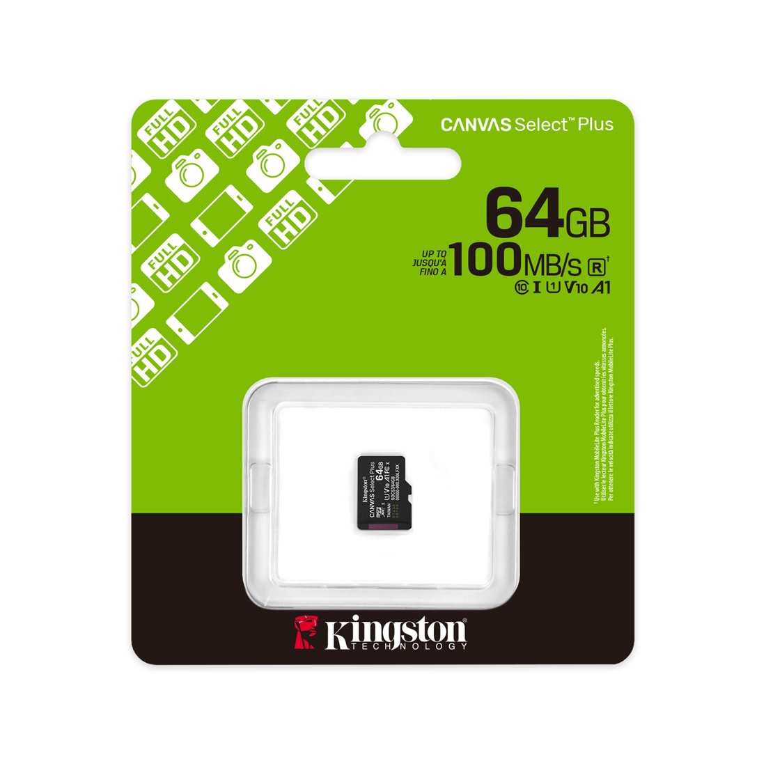 Карта памяти Kingston SDCS3/64GBSP Canvas Select Plus A1 U1 V10 64GB – купить недорого с доставкой по Алматы и Казахстану