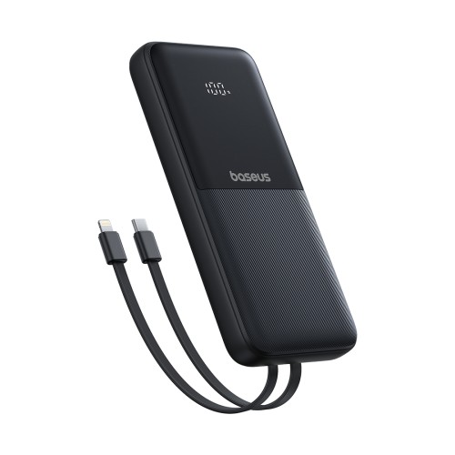 Внешний аккумулятор Baseus Lipow Dual-Cable 10000mAh 22.5W Black (P10079101123-00) — купить в Казахстане | neom.kz