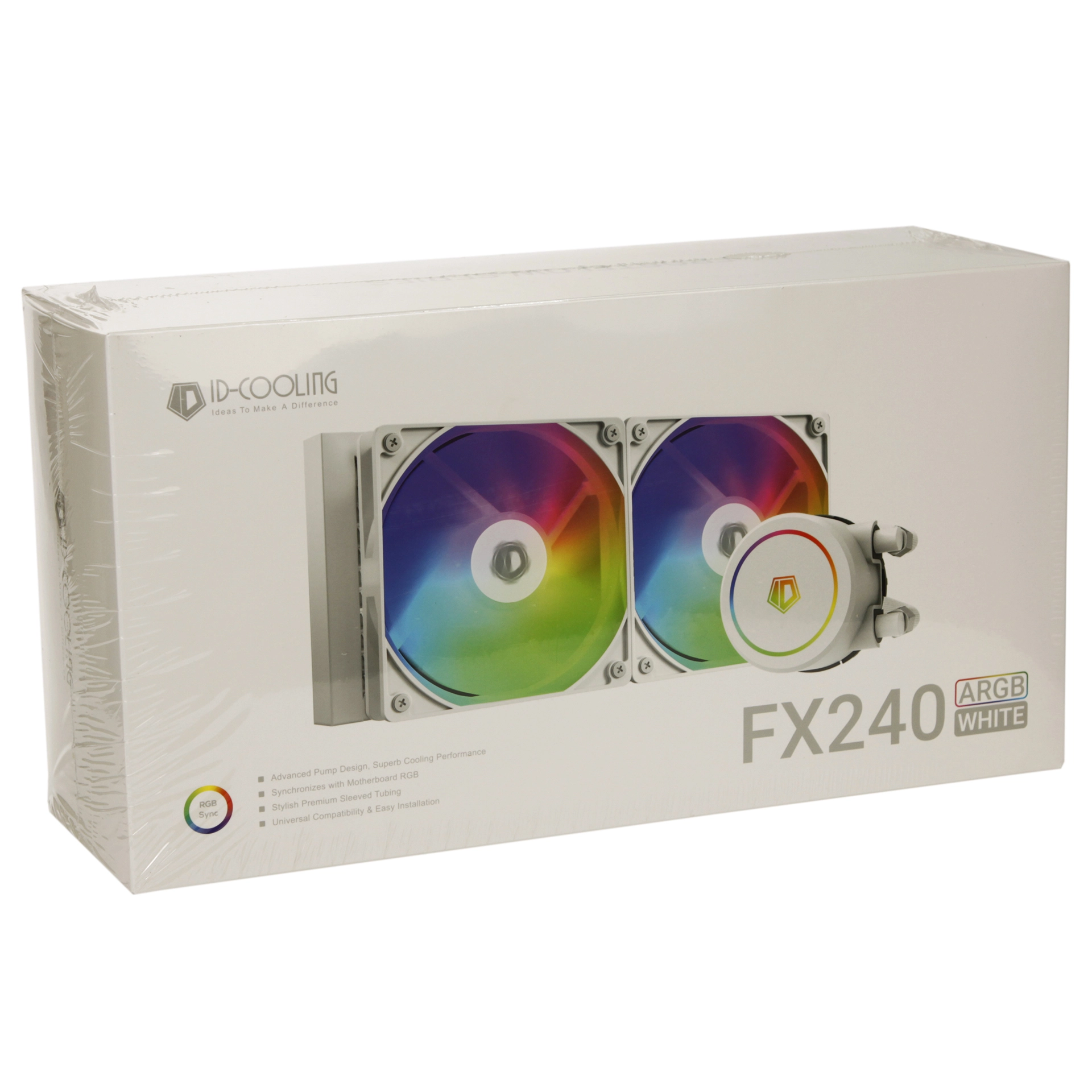 Система водяного охлаждения ID-Cooling FX240 ARGB White 240 мм – купить недорого с доставкой по Алматы и Казахстану фото 4