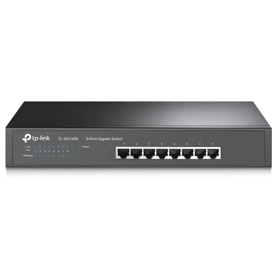 Коммутатор TP-Link TL-SG1008, 8 портов 1 Гбит/с, неуправляемый – купить недорого с доставкой по Алматы и Казахстану