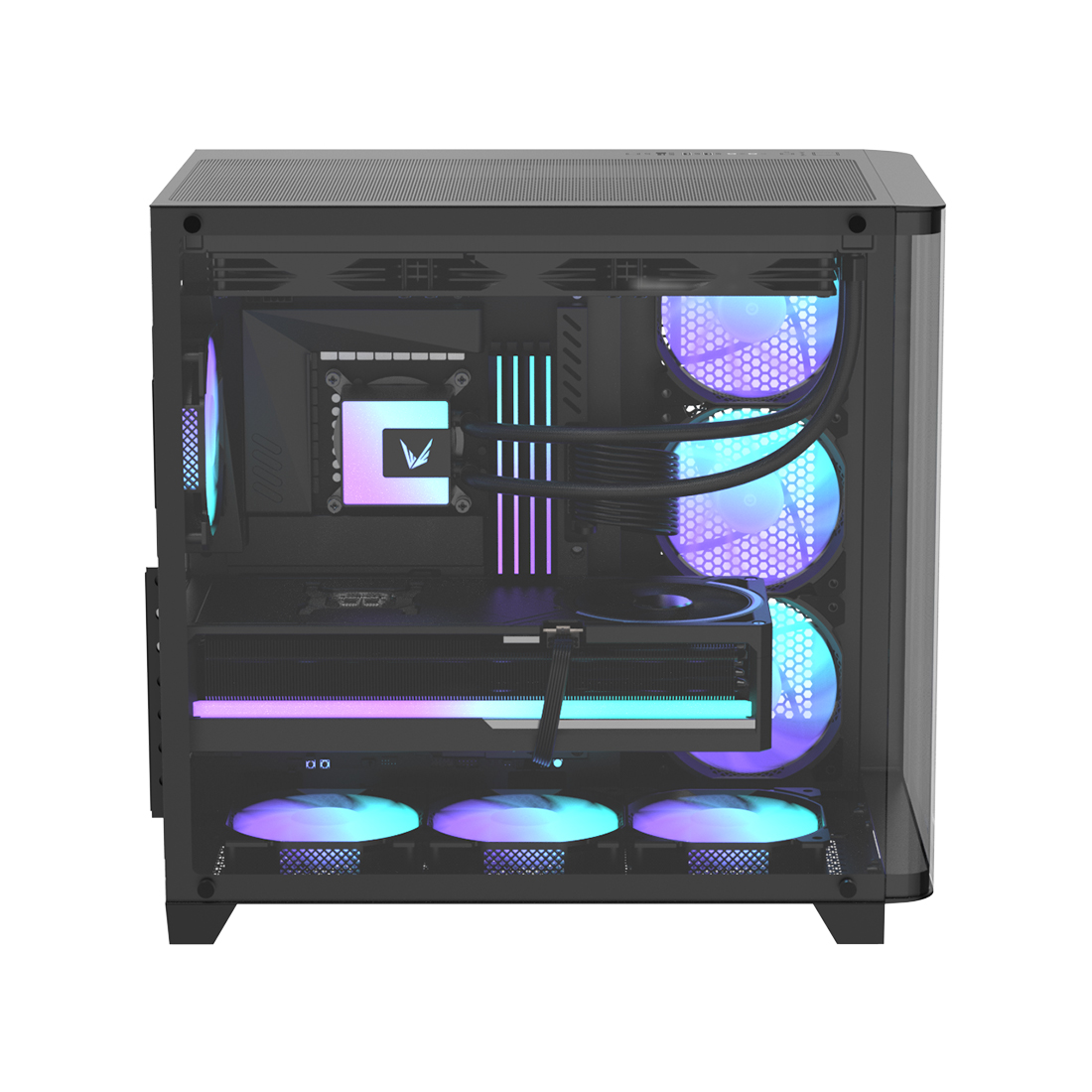 Компьютерный корпус Formula V Crystal U2 Floe Black без Б/П фото 3