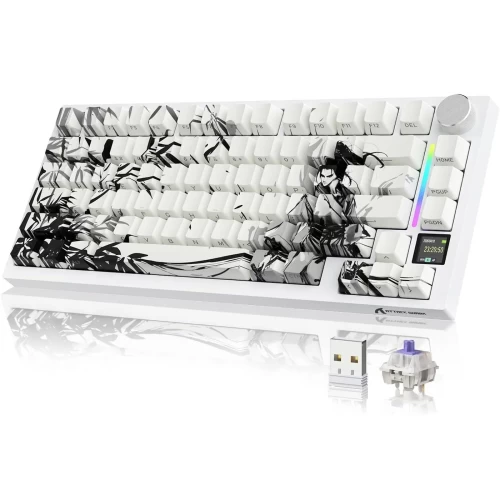 Клавиатура игровая механическая беспроводная Attack Shark X820Ultra Dark Warrior, 80 клавиш — купить в Казахстане | neom.kz
