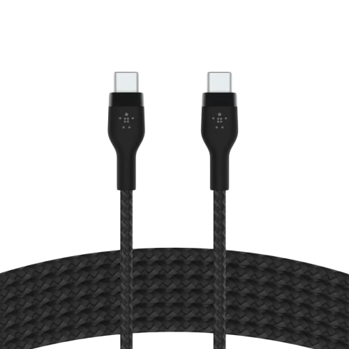 Кабель BELKIN USB-C to USB-C 2.0 Braided silicone, 3M, Black — купить в Казахстане | neom.kz