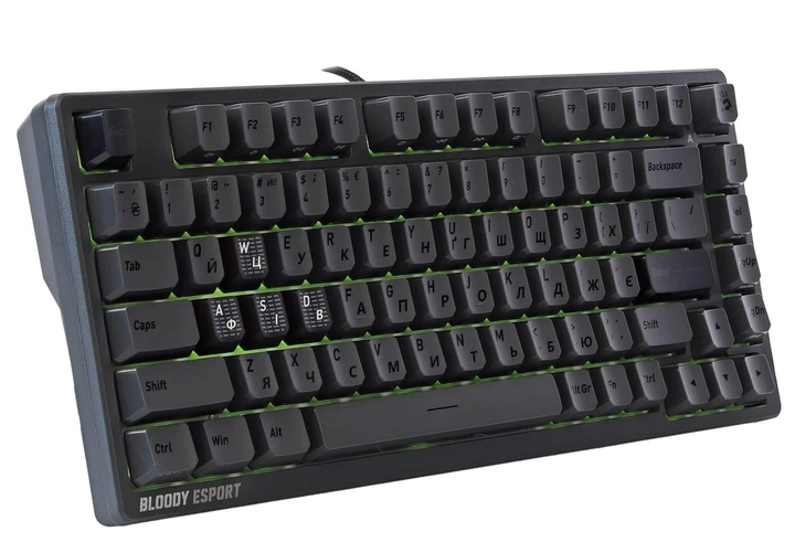 Клавиатура игровая A4Tech Bloody MS76 Iron, серая