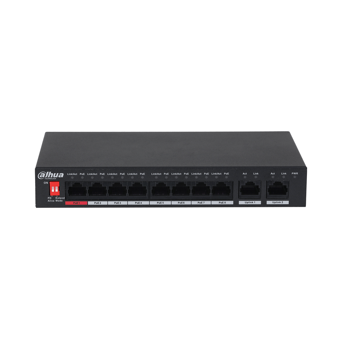Коммутатор Dahua DH-S3010-8ET-95, 10 портов 100 Мбит/с, PoE – купить недорого с доставкой по Алматы и Казахстану