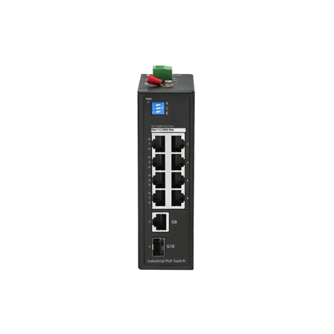 Коммутатор BDCOM IES200-LSTW1108P, 8 портов 100 Мбит/с, 1 порт 1 Гбит/с, 1×SFP, PoE+, неуправляемый – купить недорого с доставкой по Алматы и Казахстану