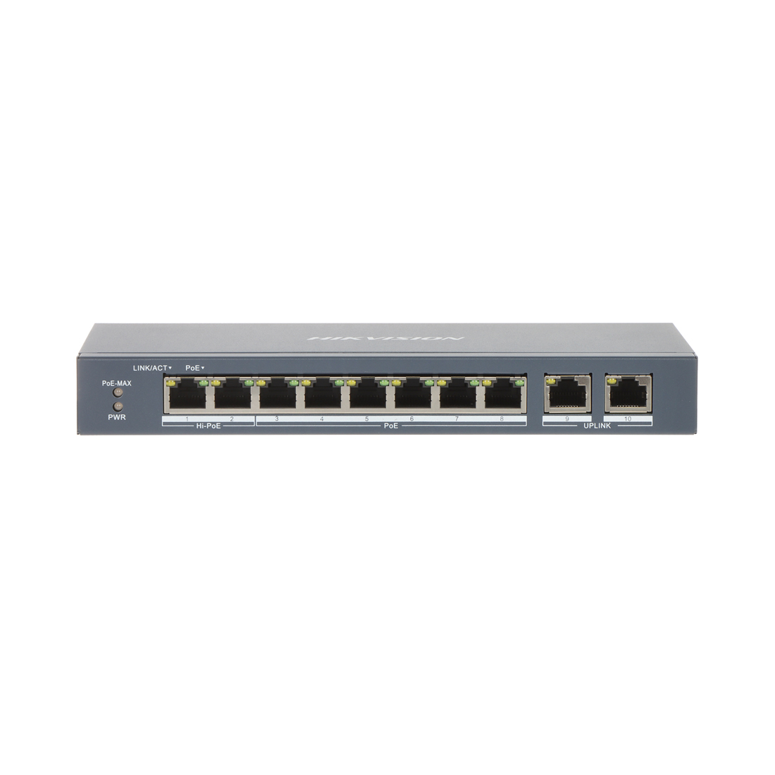 Коммутатор Hikvision DS-3E1310P-EI (B), 8 портов 100 Мбит/с, 2 порта 1 Гбит/с, PoE+, управляемый L2 – купить недорого с доставкой по Алматы и Казахстану