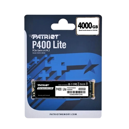 SSD-накопитель Patriot P400 Lite 4TB M.2 2280 PCIe 4.0 NVMe
