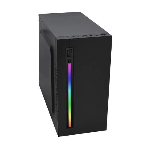 Корпус APEX V03, MATX mini tower, RGB (400W), чёрный
