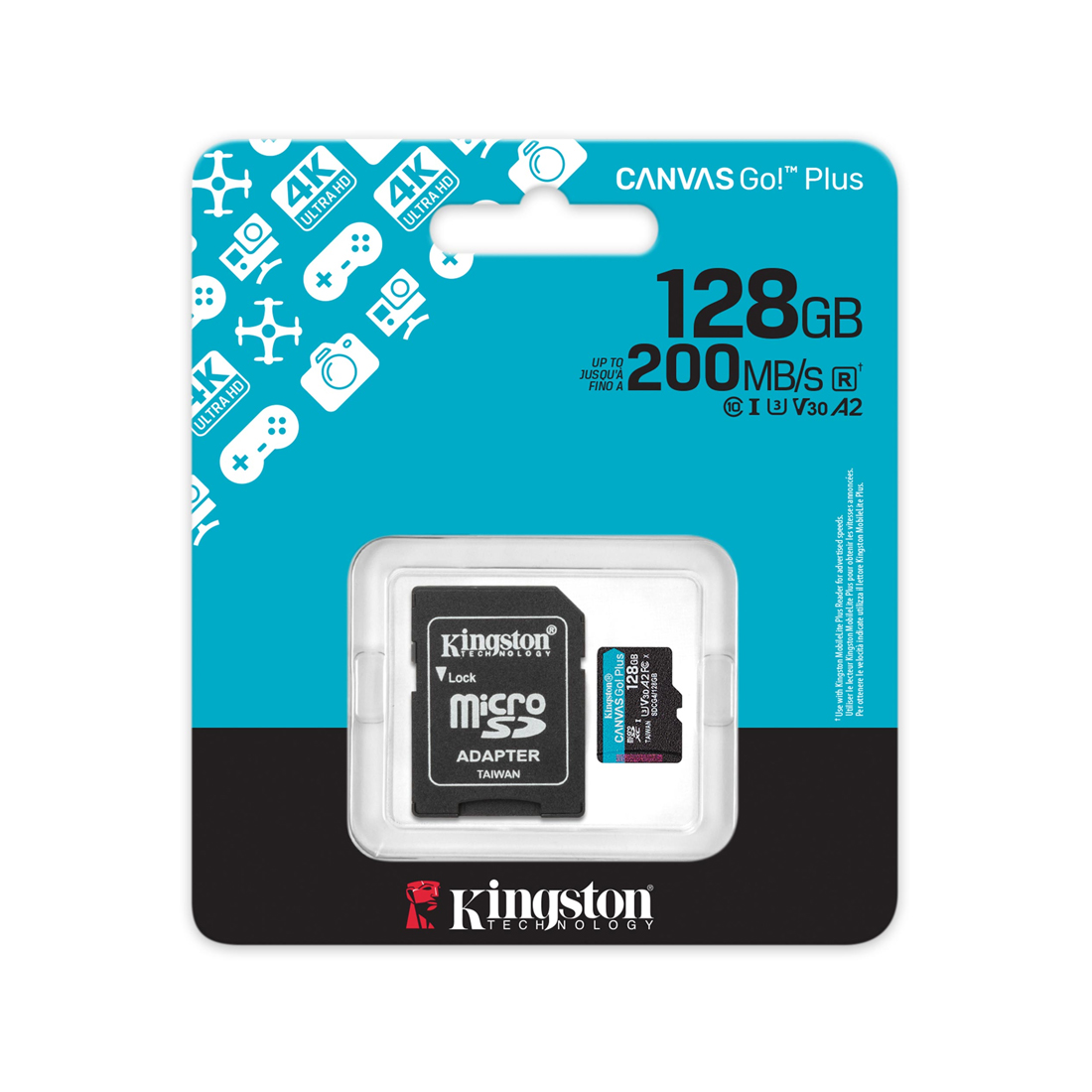 Карта памяти Kingston SDCG4/128GB Canvas Go Plus A2 U3 V30 128GB – купить недорого с доставкой по Алматы и Казахстану