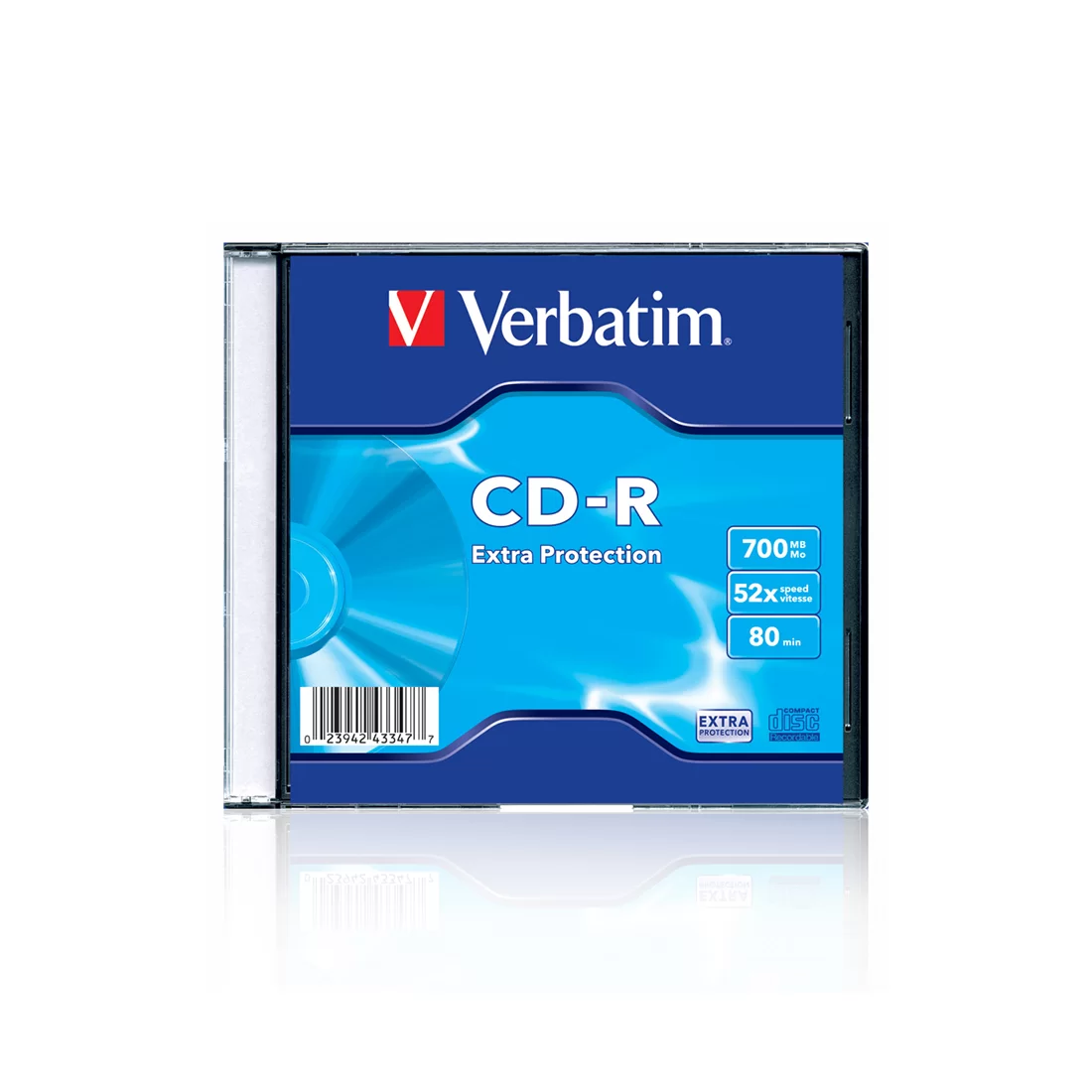 Диск CD-R Verbatim (43347) 700MB 1штук Незаписанный – купить недорого с доставкой по Алматы и Казахстану